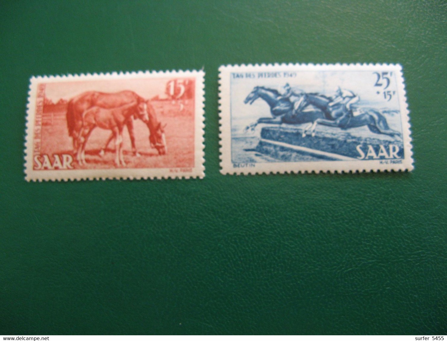 SARRE YVERT POSTE ORDINAIRE N° 253/254 TIMBRES NEUFS** LUXE COTE 50,00 EUROS - Ongebruikt