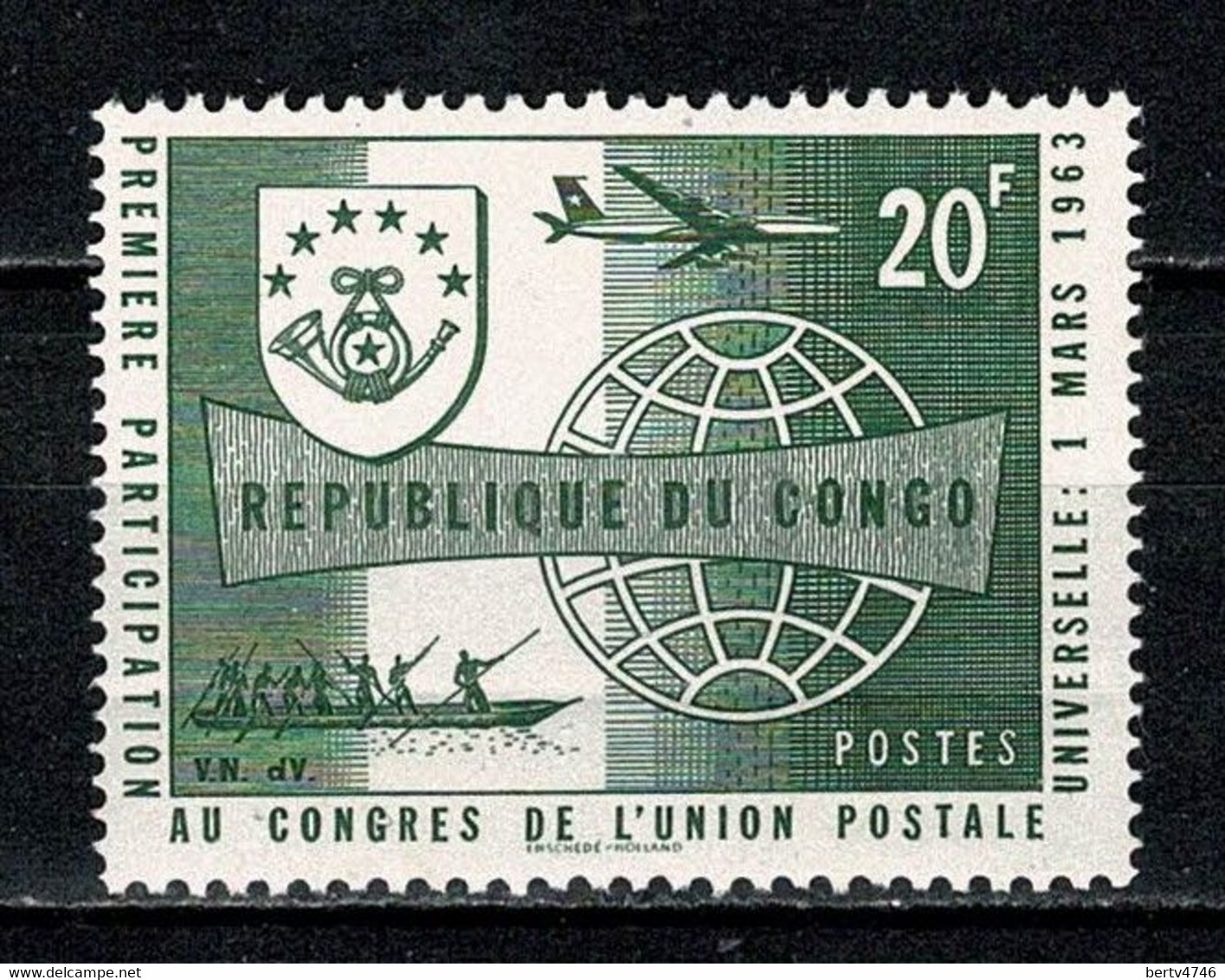 Rep. Congo. 1963 COB/OBP 476**, MNH Met Plooi / Avec Pli Zie/voir 2 Scans - Ongebruikt