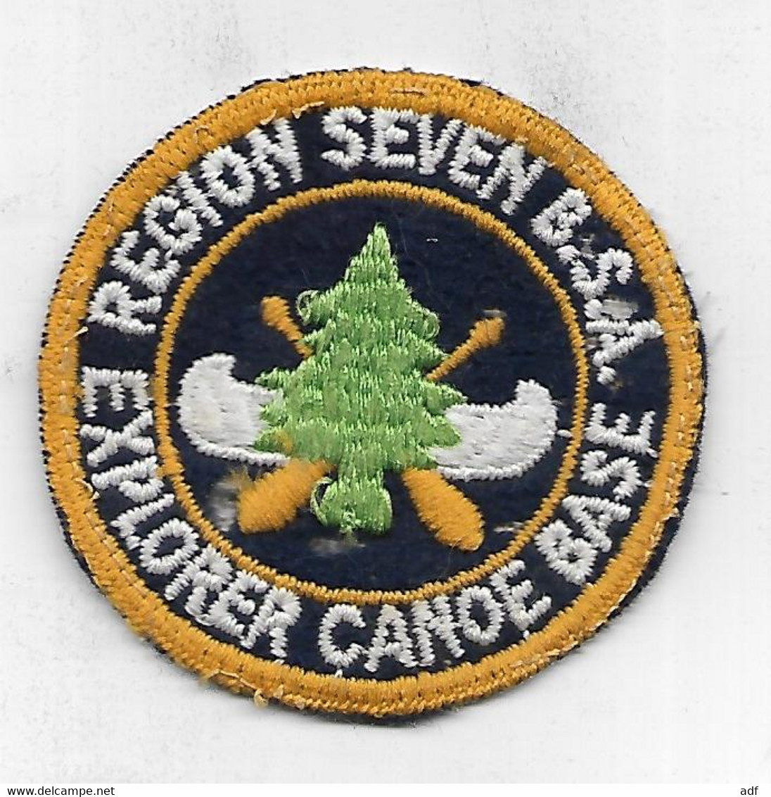 INSIGNE, ECUSSON, BADGE EN TISSU REGION SEVEN B.S.A., EXPLORER CANOE BASE - Stoffabzeichen