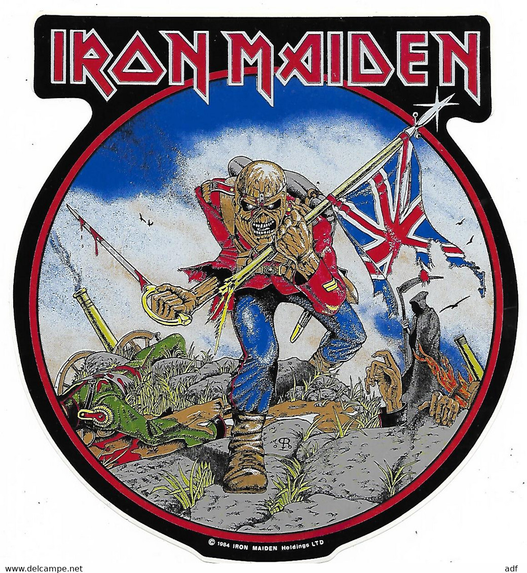 N°1 AUTOCOLLANT IRON MAIDEN, GROUPE HEAVY METAL - Objets Dérivés