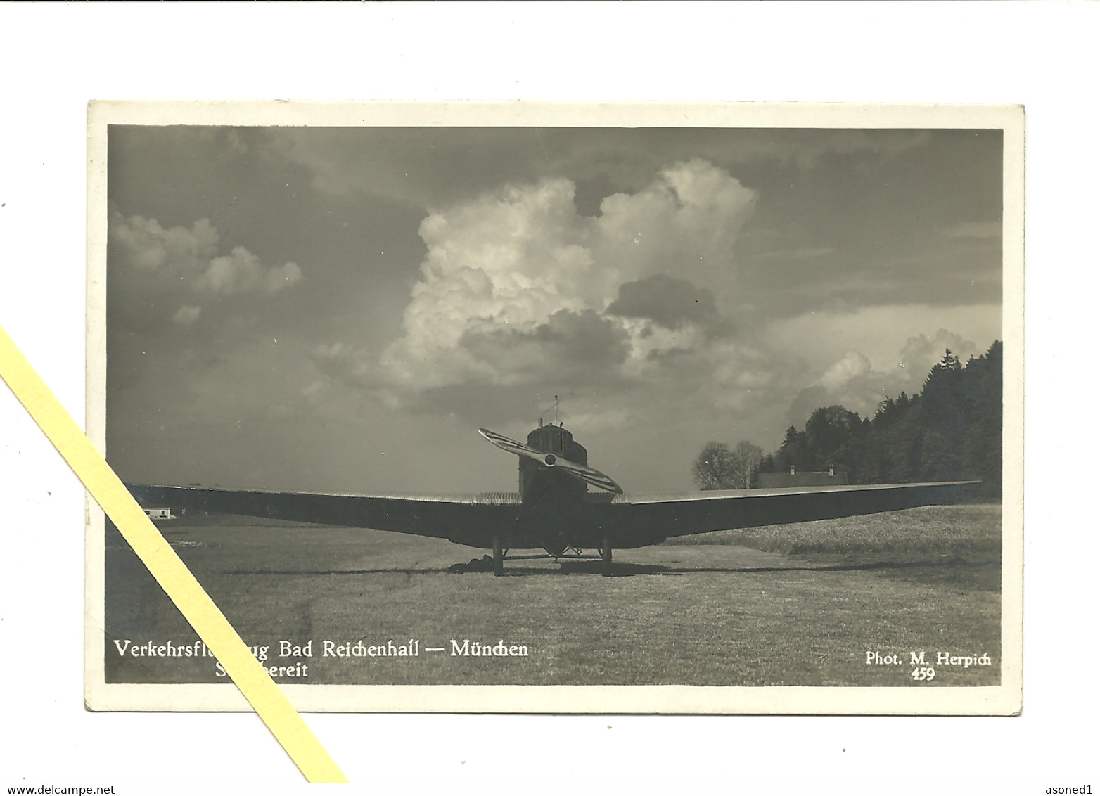 AK Verkehrsflugzeug - Bad Reichenhall/München - 1934 - Altri & Non Classificati