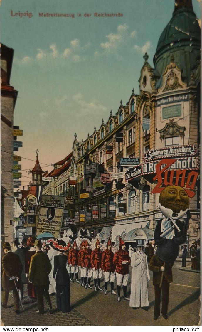 Leipzig // Messreklamezug In Der Reichsstrasse  1913 - Leipzig