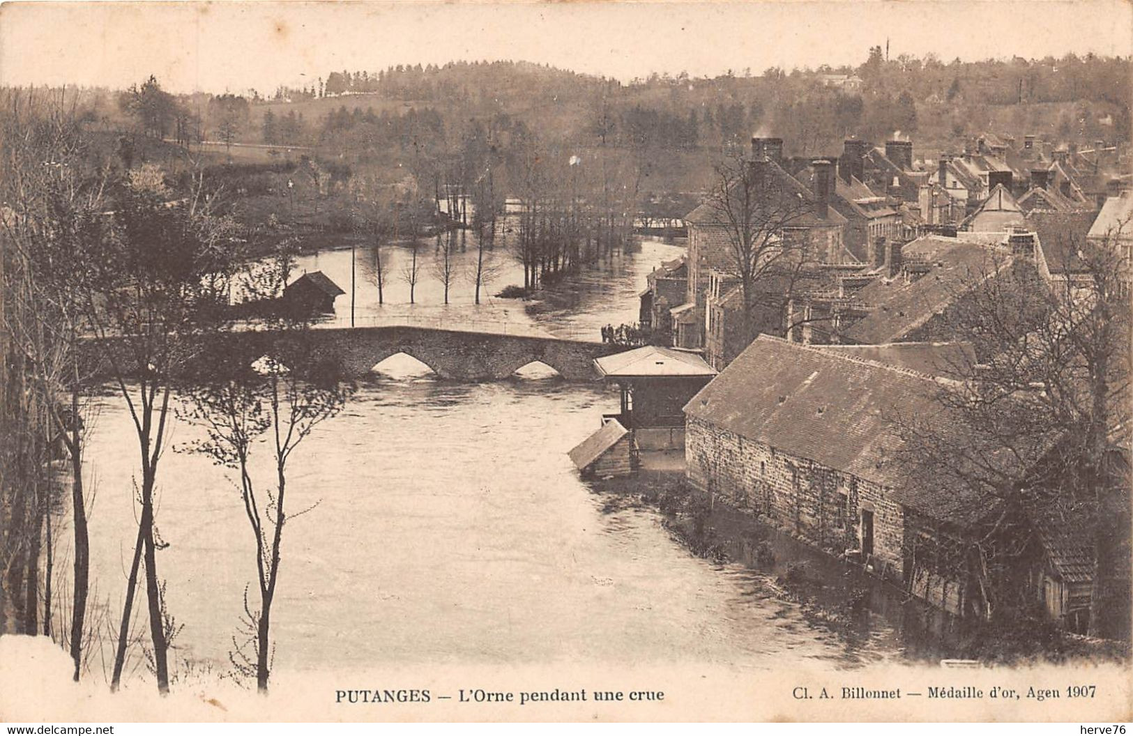 PUTANGES - L'Orne Pendant Une Crue - Putanges