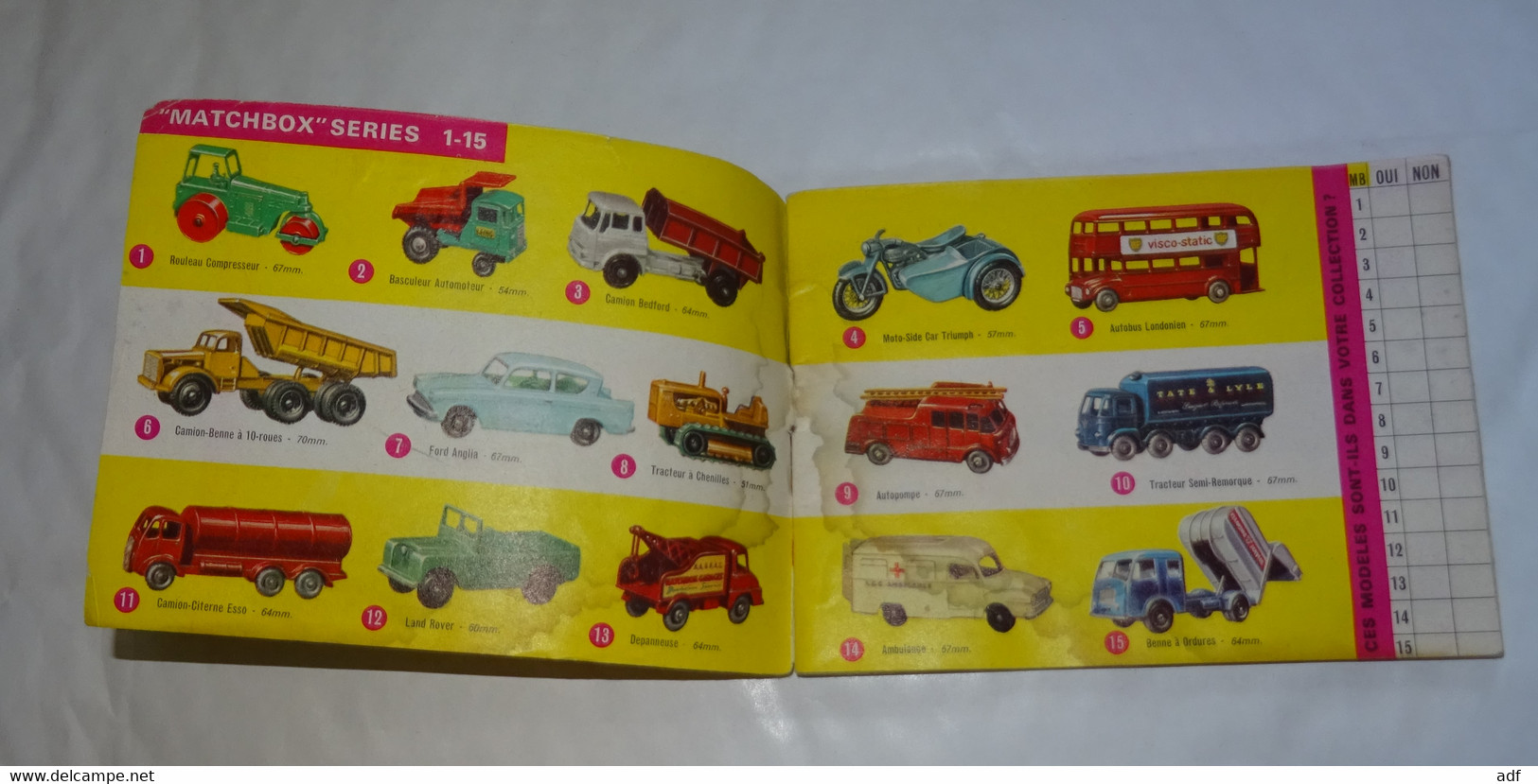 ANCIEN LIVRET CATALOGUE DU COLLECTIONNEUR MATCHBOX, 1964, JOUETS, VEHICULES, VOITURES - Sonstige & Ohne Zuordnung