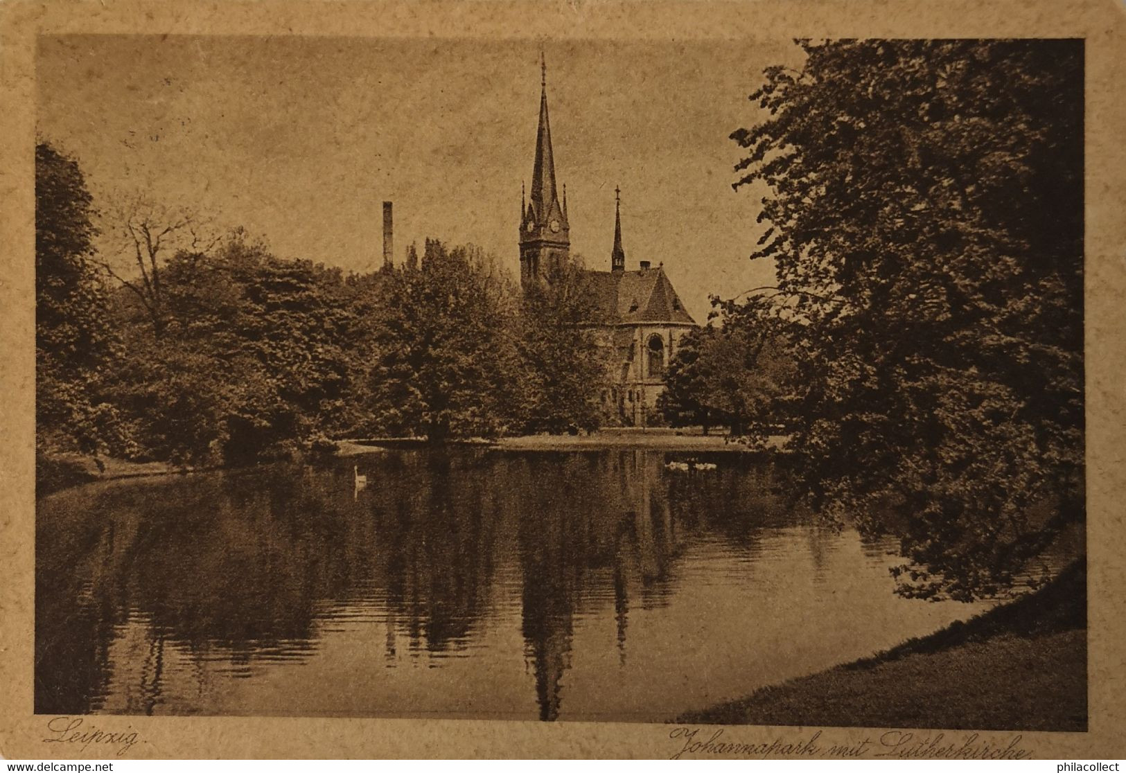 Leipzig // Johanna Park Mit Lutherkirche  1937 - Leipzig