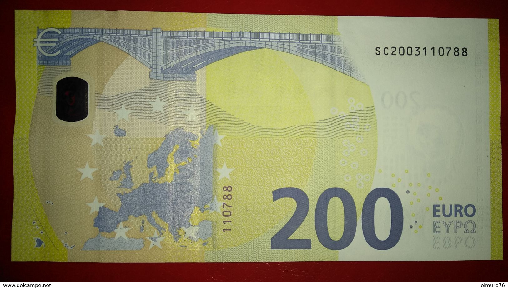 200 EURO S002B3 Italy Serie SC Ch00 Draghi Perfect UNC - 200 Euro