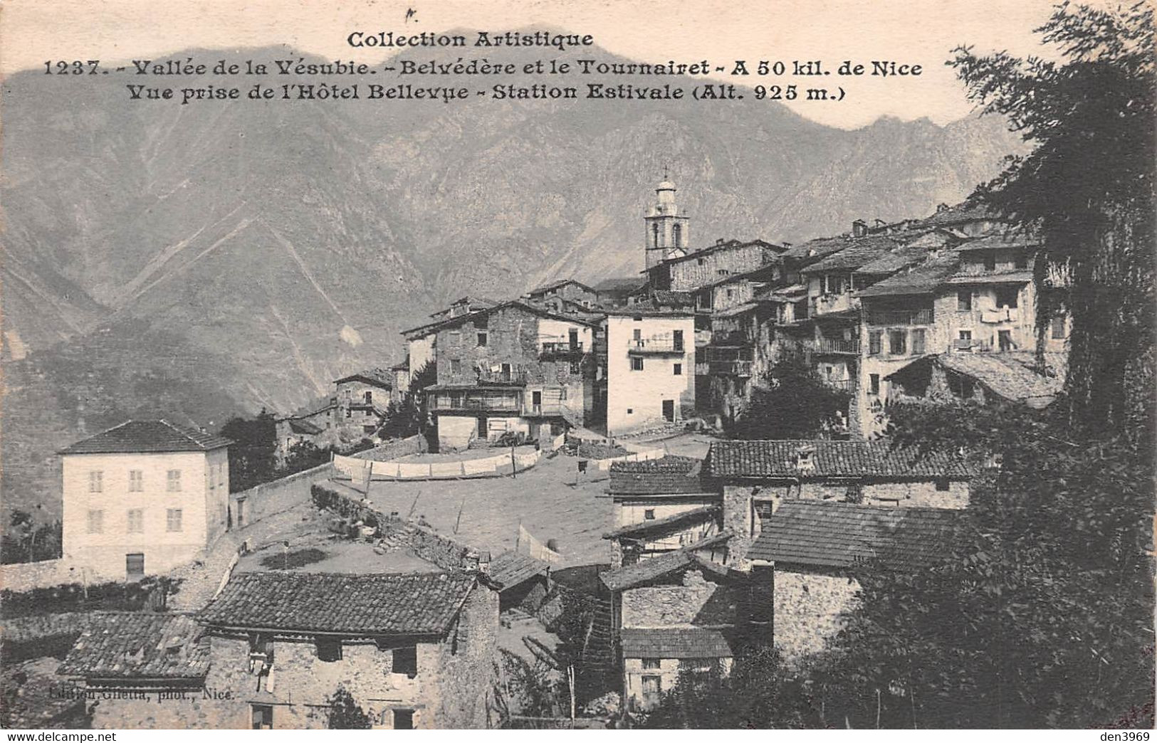 BELVEDERE Et Le Tournairet - Vue Prise De L'Hôtel Bellevue - Vallée De La Vésubie - Belvédère