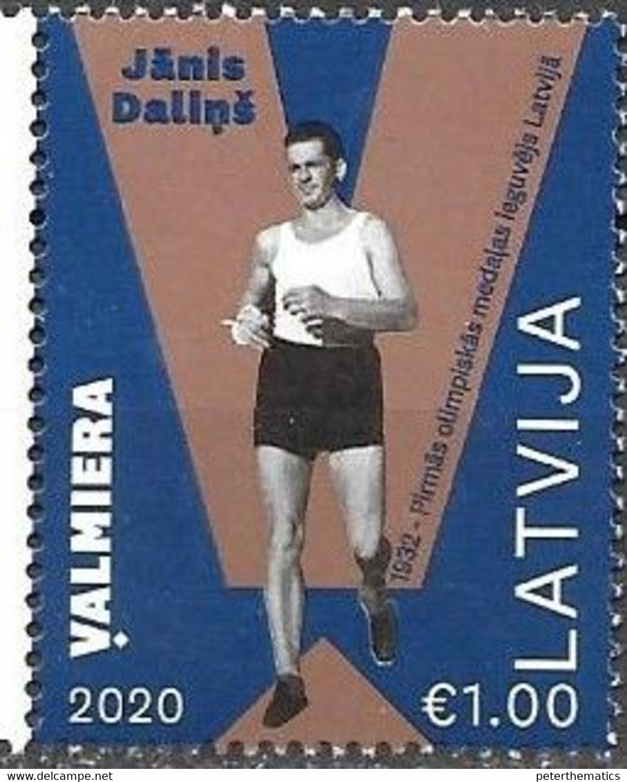 LATVIA, 2020, MNH, SPORTS, TRACK, FIRST LATVIAN OLYMPIC MEDALLIST, JANIS DALINS,1v - Other & Unclassified