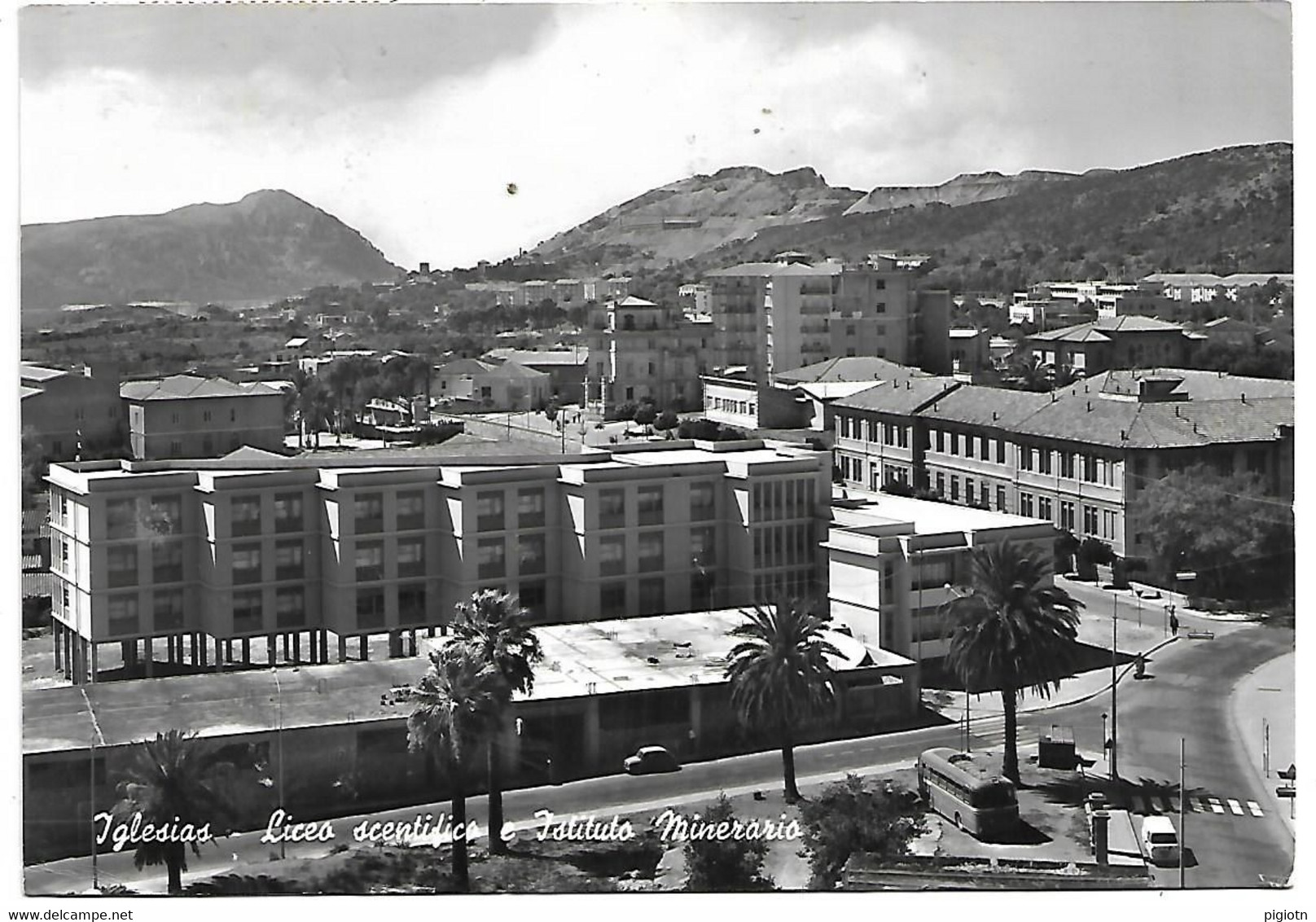 IG015 - IGLESIAS - LICEO SCENTIFICO E ISTITUTO MINERARIO - FG VIAGGIATA 1965 - Iglesias