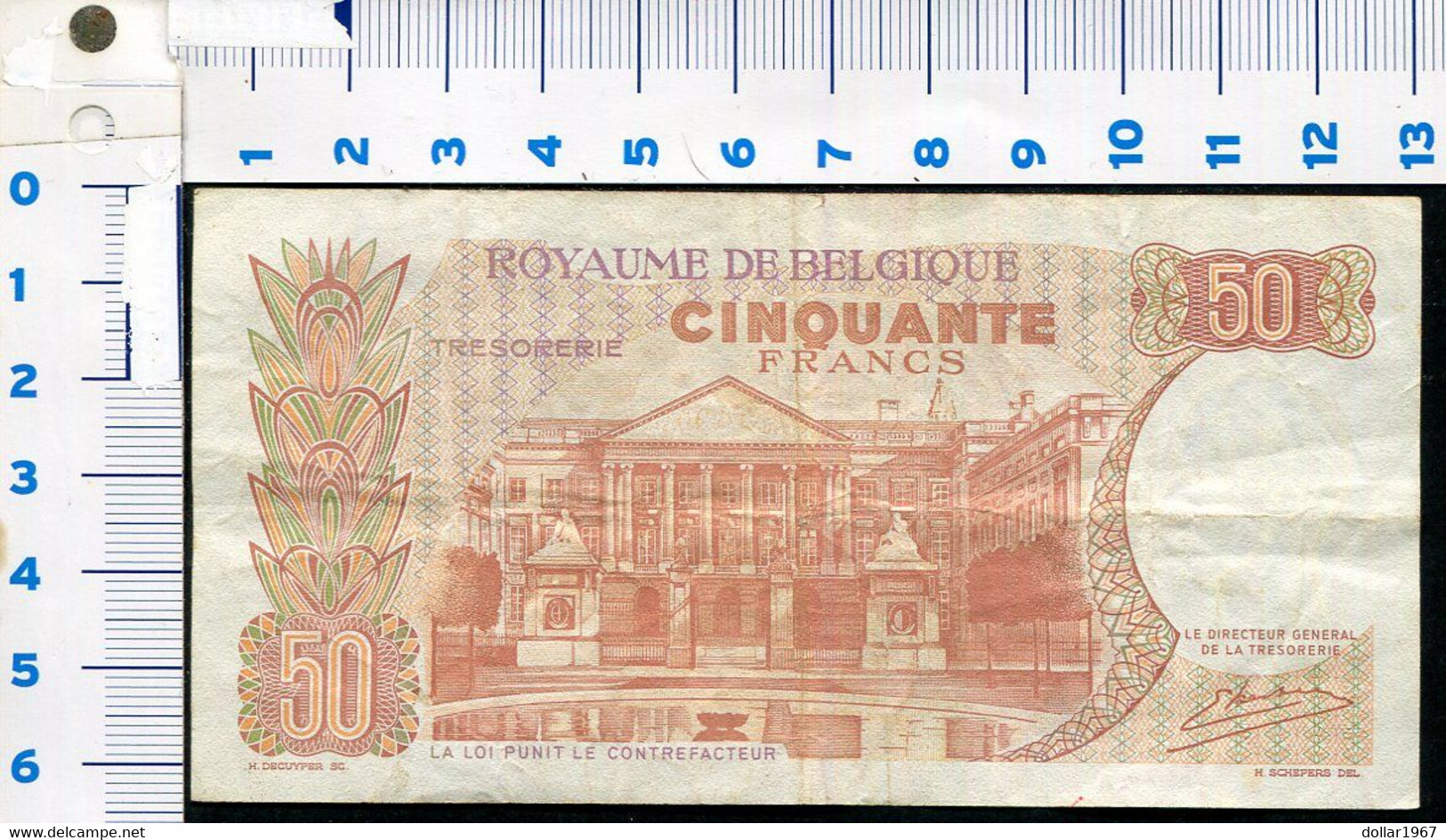 België 50 Frank 14-5- 1966 -NO: 1255 L 5934 - 50 Franchi