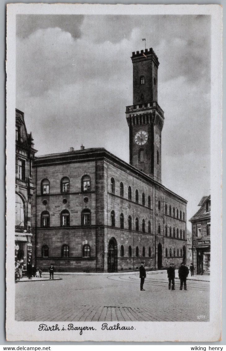 Fürth In Franken - S/w Rathaus 2 - Fuerth