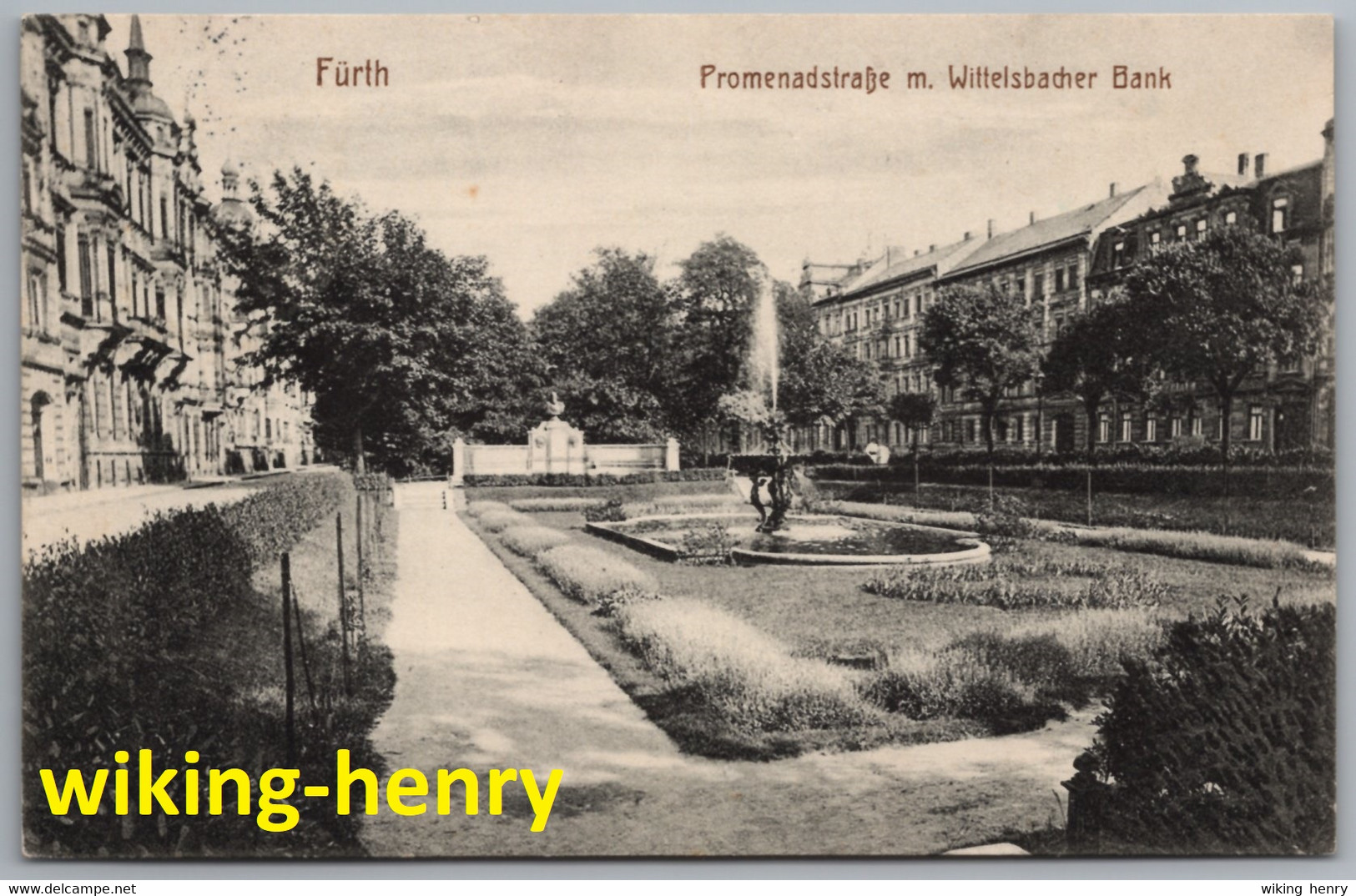 Fürth In Franken - S/w Promenadstraße Mit Wittelsbacher Bank - Fuerth