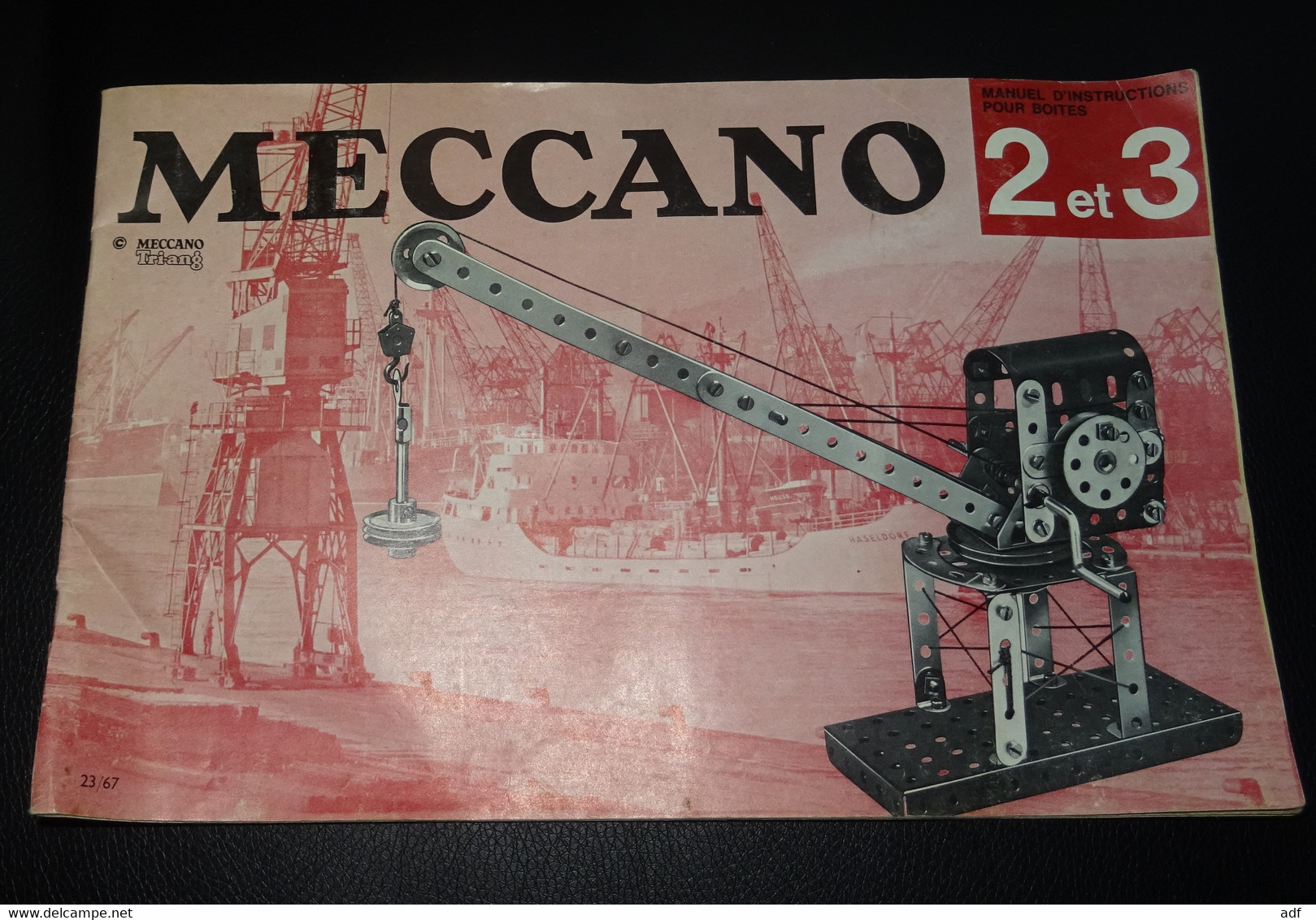 ANCIEN MANUEL D'INSTRUCTIONS POUR BOITES 2 ET 3 MECCANO TRIANG - Meccano