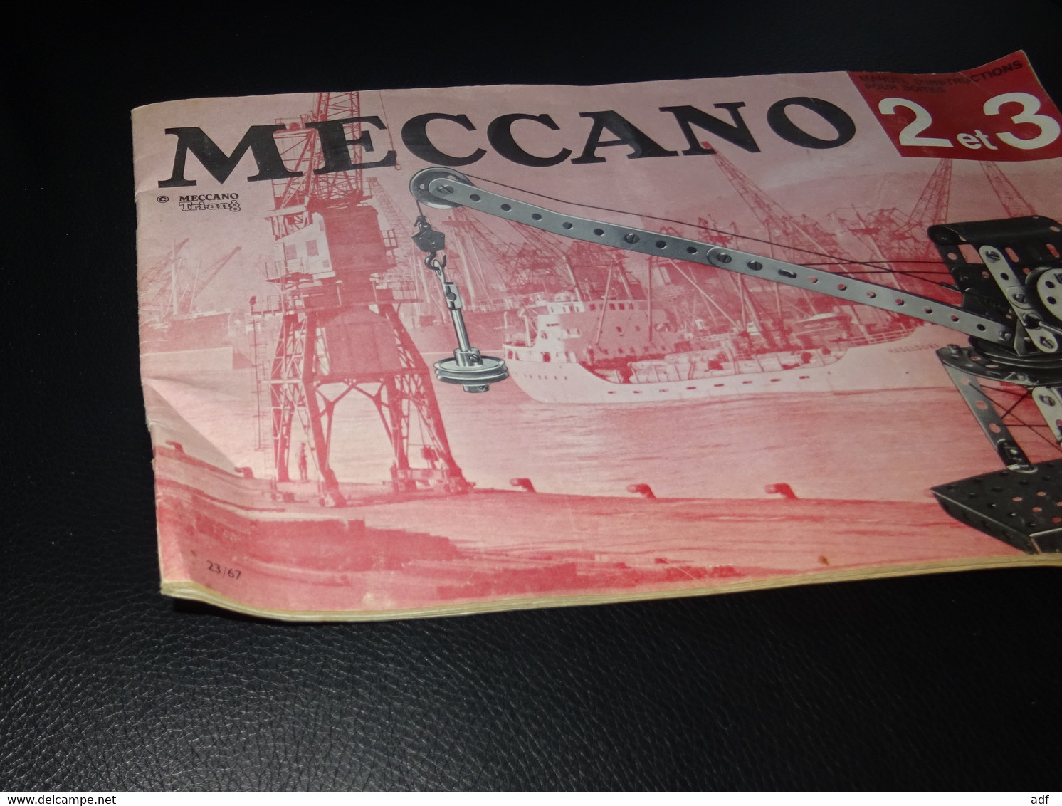 ANCIEN MANUEL D'INSTRUCTIONS POUR BOITES 2 ET 3 MECCANO TRIANG - Meccano