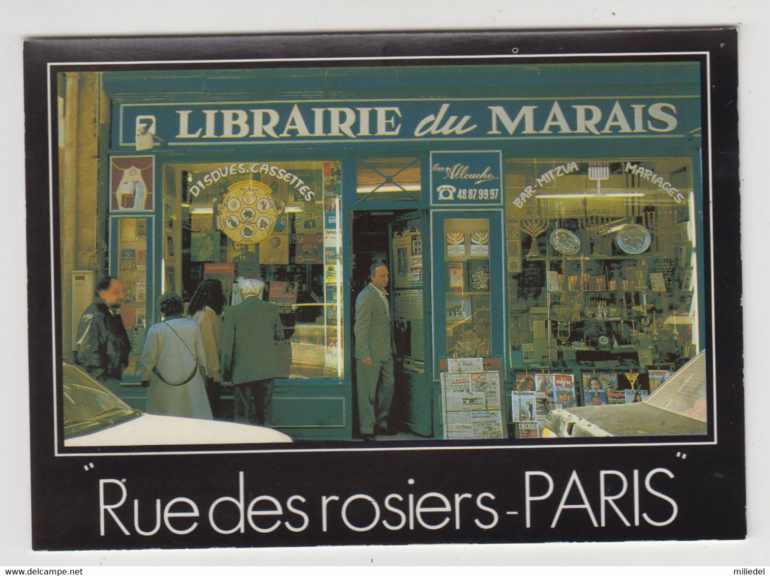 R450 - Judaisme - Judaica - PARIS - Rue Des Rosiers - Le Pletzel - Librairie Du Marais - Photo : Alain Chartier - Giudaismo