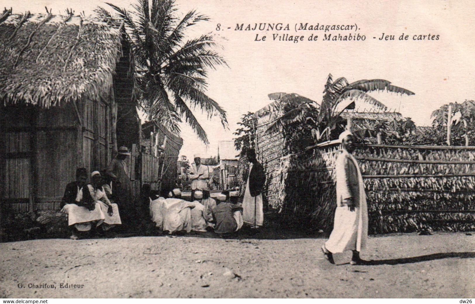 Madagascar - Majunga: Le Village De Mahabibo, Jeu De Cartes - Photo G. Charifou - Carte N° 8 Non Circulée - Afrika