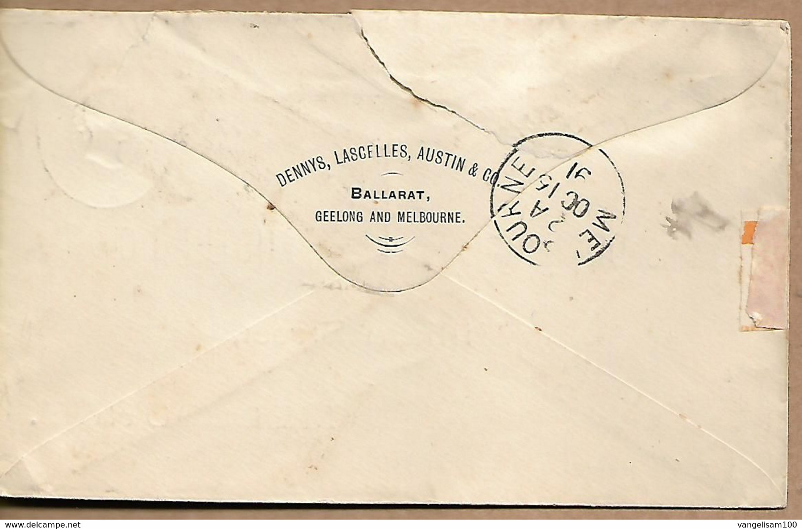AUSTRALIA VICTORIA 1891 Prepaid Cover Posted +1 Stamp, COVER USED - Covers & Documents