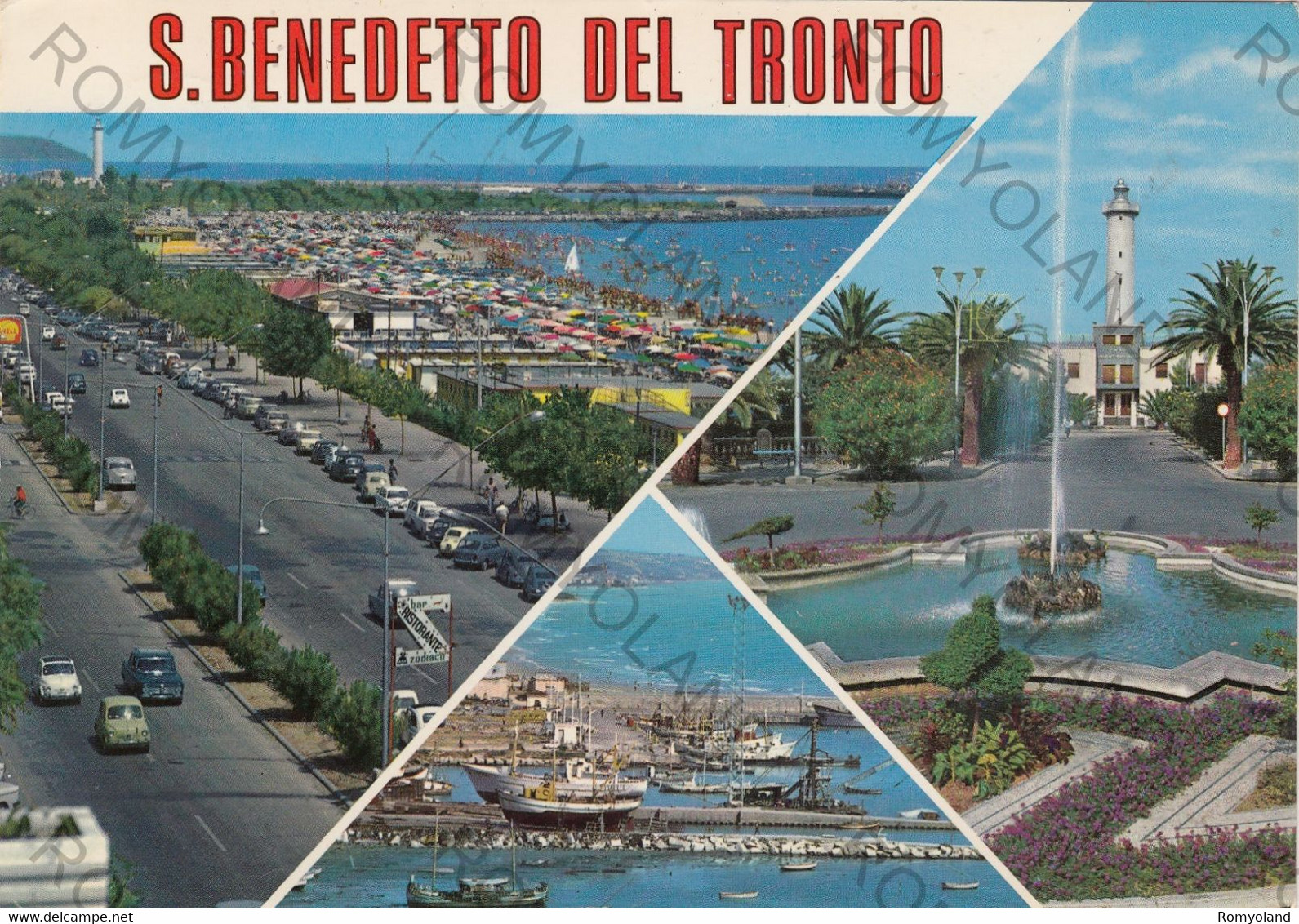 CARTOLINA  S.BENEDETTO DEL TRONTO,ASCOLI PICENO,MARCHE,MARE,SOLE,STORIA,CULTURA,MEMORIA,RELIGIONE,VIAGGIATA 1980 - Ascoli Piceno