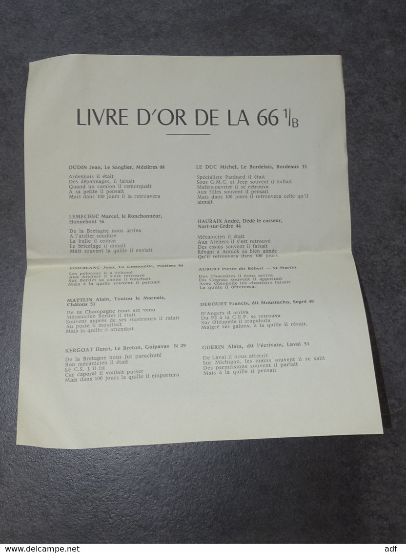 AVIS DE DECES PERE 100 CENT, 3e REGIMENT DU GENIE CHARLEVILLE ARDENNES, CLASSE 66/1 B, 1966, HUMOUR MILITAIRE, MILITARIA - Documents