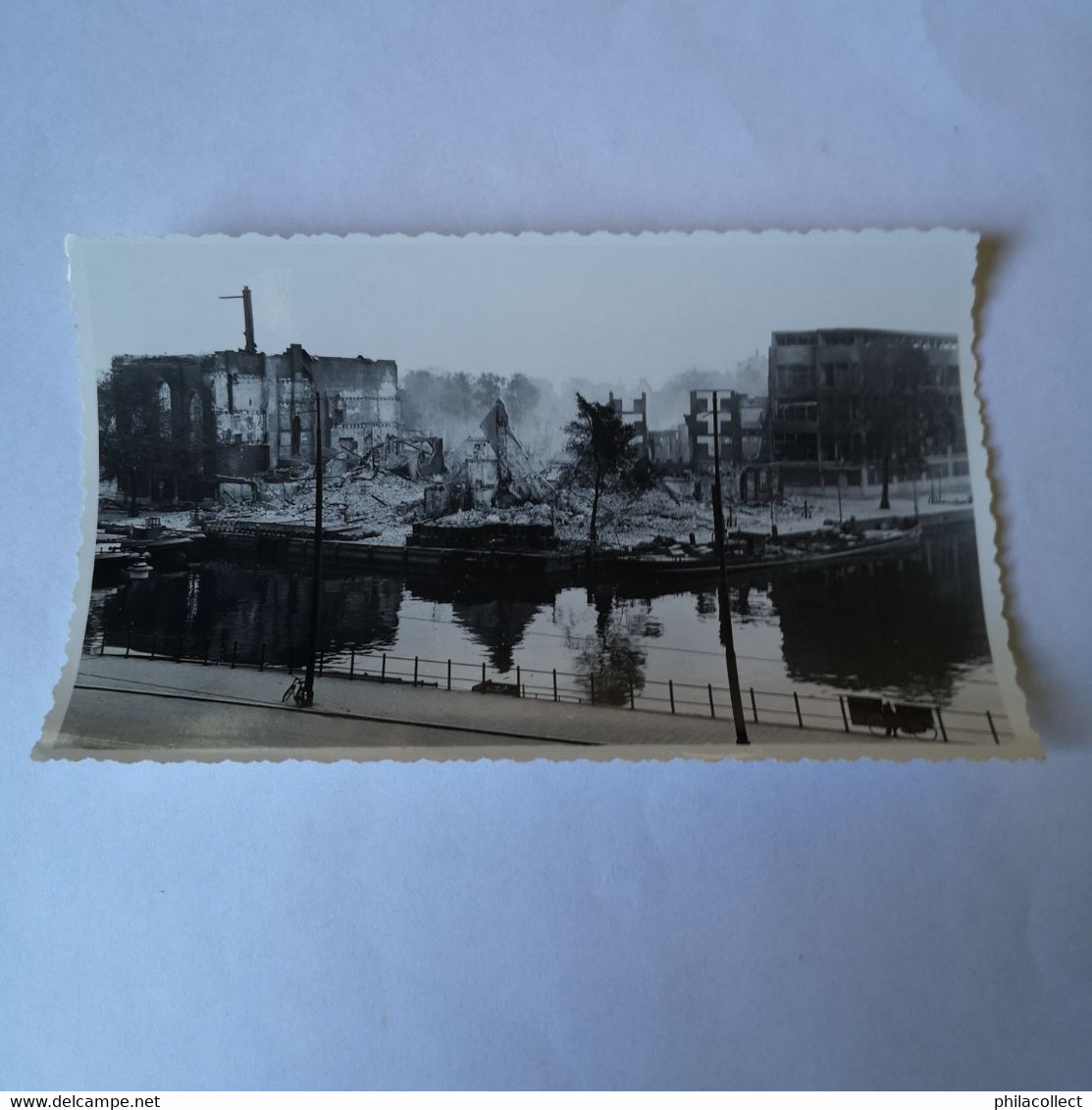 WWII // Bombardement Rotterdam // Orginele Foto // Wolfshoek 19?? - Rotterdam
