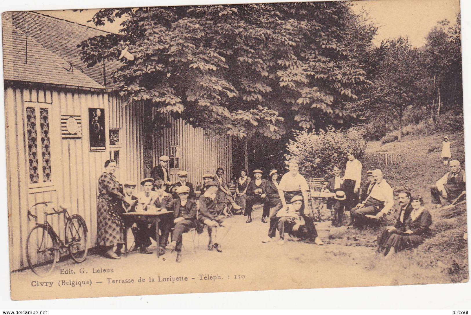 48358 -     Givry  Belgique  Terrasse  De  La  Loripette - Café - Quevy