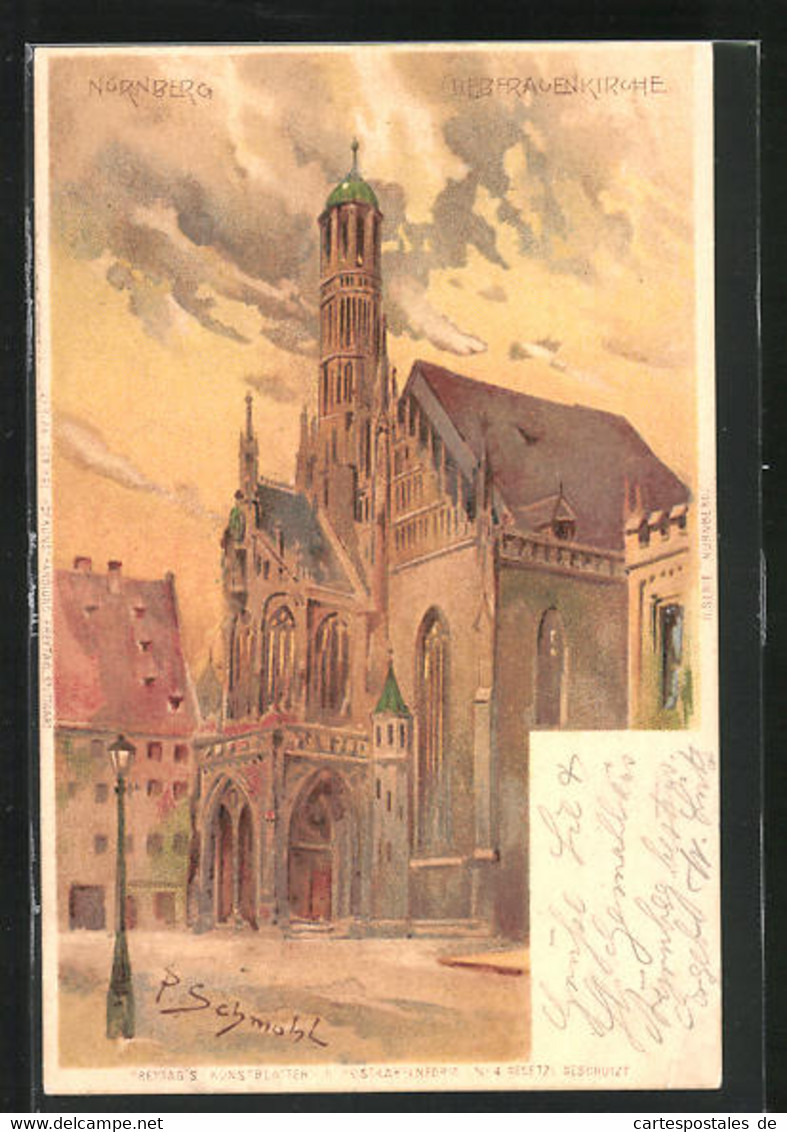 Künstler-AK P. Schmohl: Nürnberg, Liebfrauenkirche - Schmohl, P.