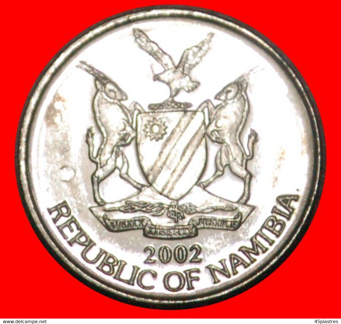 • SOUTH AFRICA (1993-2015): NAMIBIA ★ 5 CENTS 2002 MINT LUSTER! LOW START ★ NO RESERVE! - Namibia