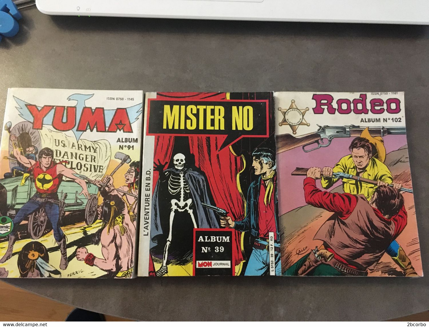 LOT DE 3 ALBUM BD MISTER NO N39  YUMA N91  RODEO N102 - Paquete De Libros