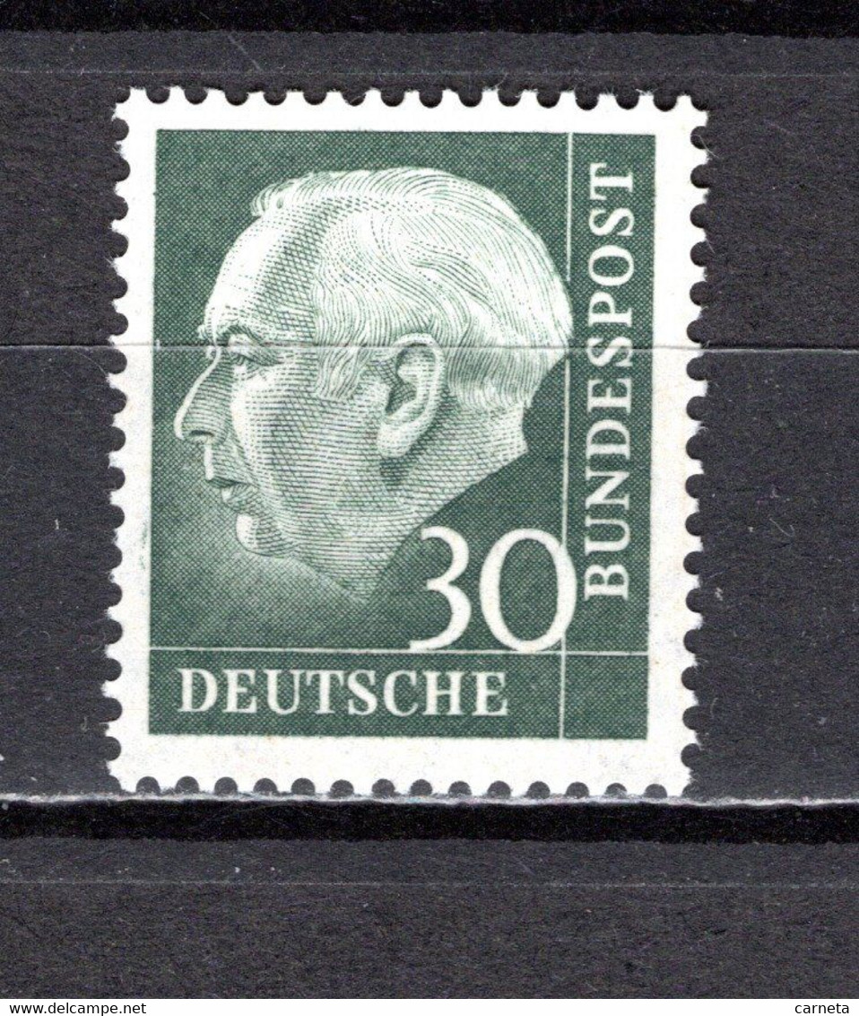 ALLEMAGNE   N° 125Aa  PAPIER FLUORESCENT    NEUF AVEC CHARNIERE COTE  25.00€    PRESIDENT HEUSS - Ungebraucht