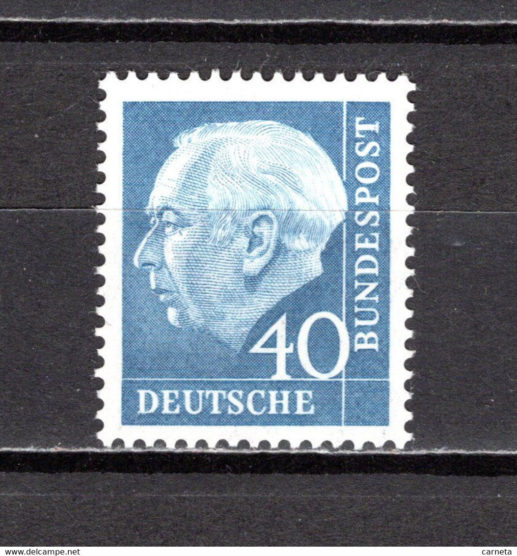 ALLEMAGNE   N° 126a  PAPIER FLUORESCENT    NEUF AVEC CHARNIERE COTE  2.50€    PRESIDENT HEUSS - Ungebraucht