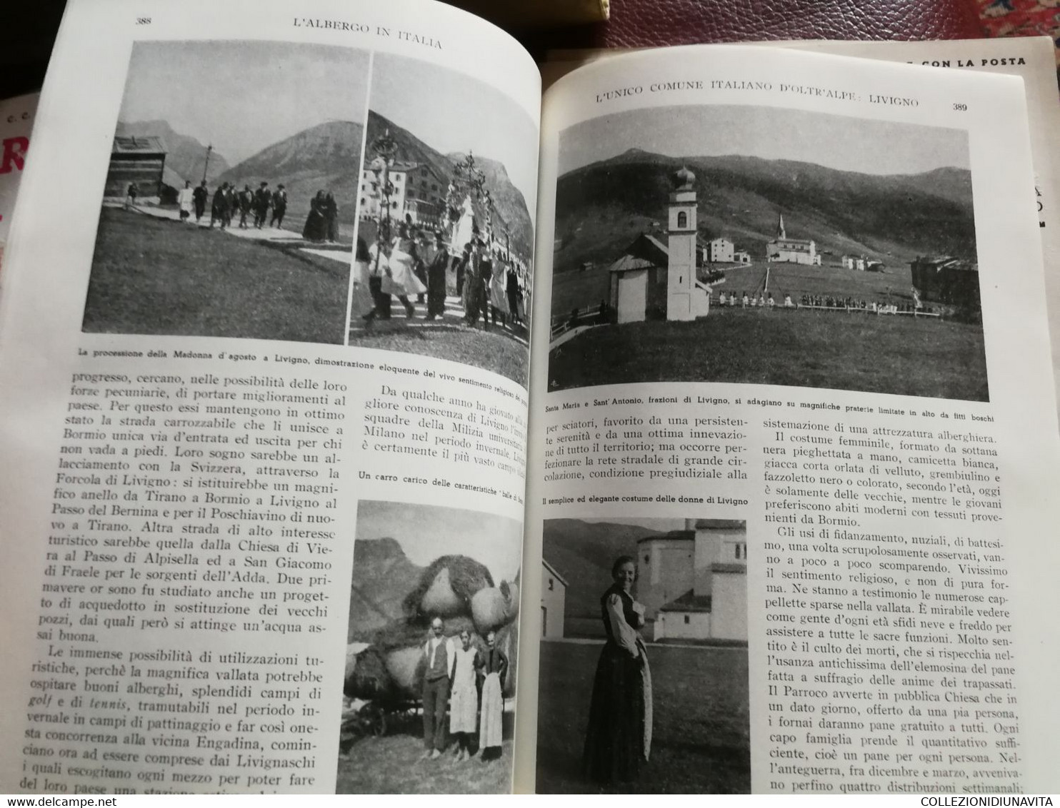 RIVISTA ANTICA 1935 NASCITA E SVILUPPO DI TIRRENIA PISA LIVIGNO SONDRIO PUBBLICITA'