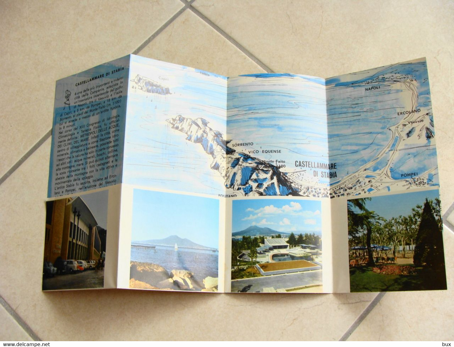 CASTELLAMMARE DI STABIA         BROCHURE DEPLIANT PIEGHEVOLE  ENIT  TURISMO - Tourismus, Reisen