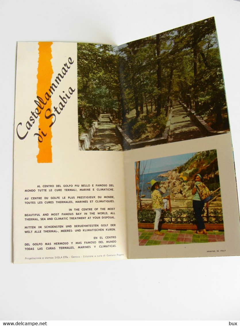 CASTELLAMMARE DI STABIA         BROCHURE DEPLIANT PIEGHEVOLE  ENIT  TURISMO - Turismo, Viajes