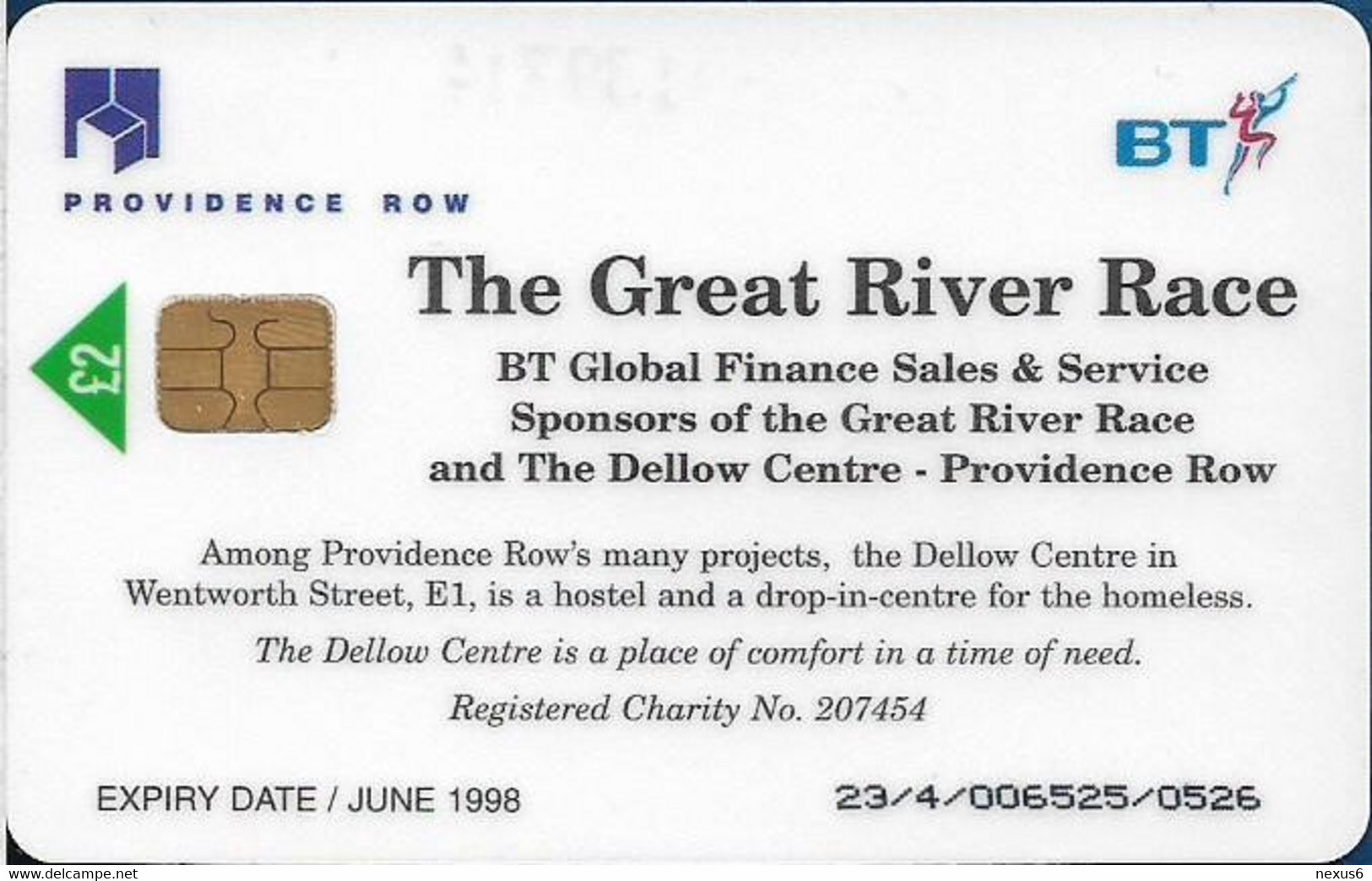 UK - BT (Chip) - BCI-011 - PRO035 - The Great River Race, 2£, 4.050ex, Mint - BT Werbezwecke