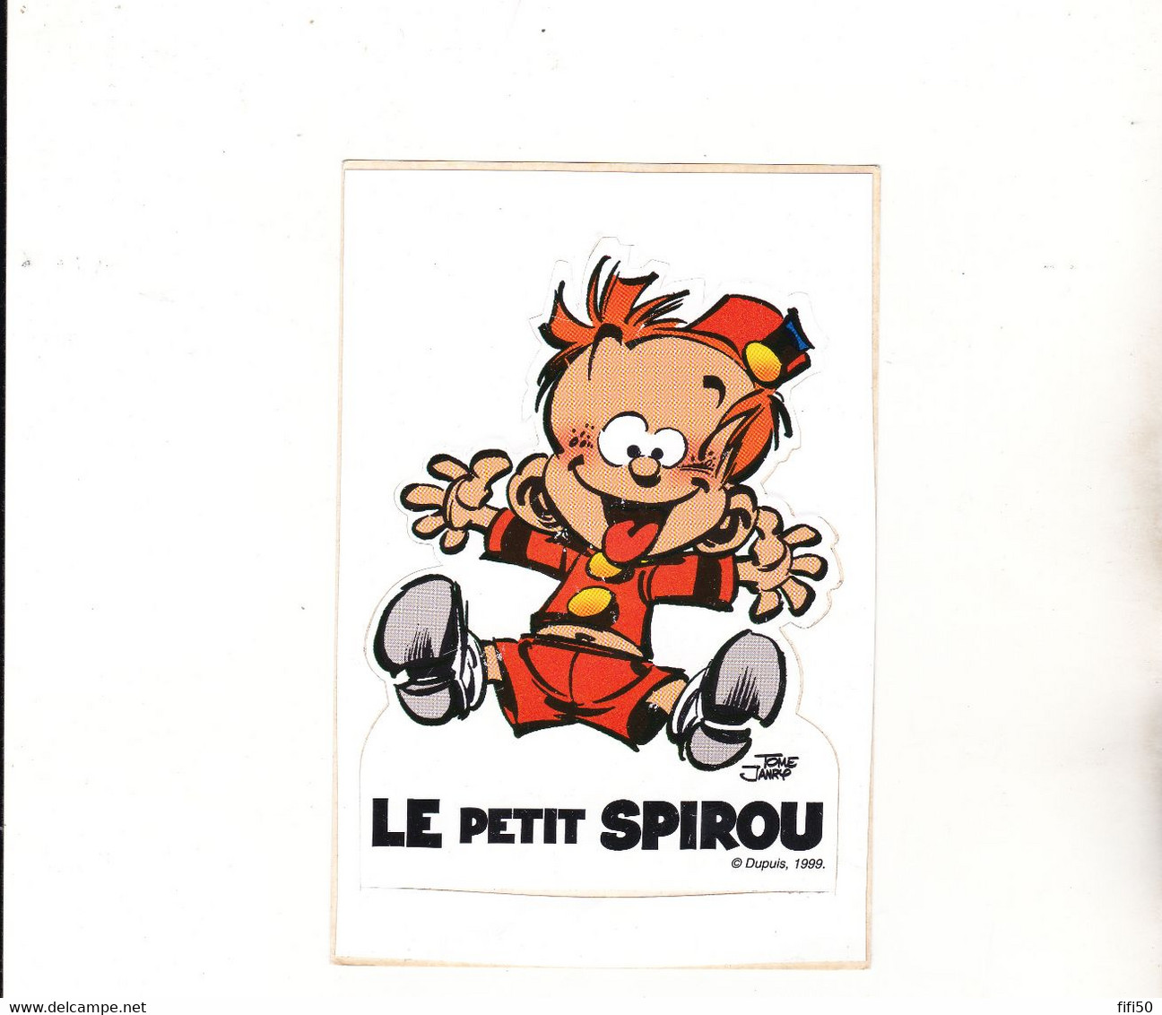AUTOCOLLANT LE PETIT SPIROU Tome Janry Dupuis 1999 - Stickers