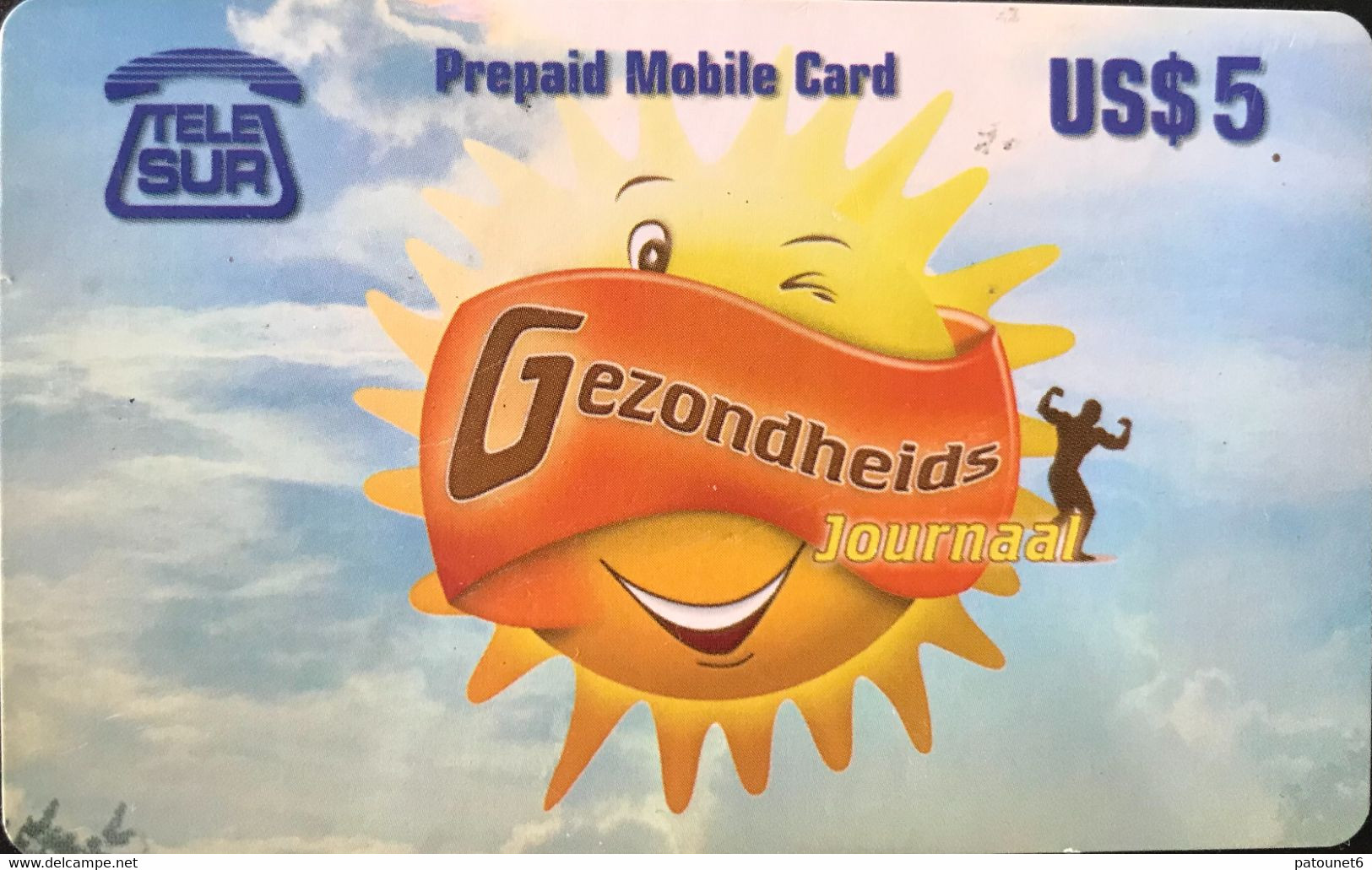 SURINAM  -  Prepaid  -  Tele Sur - Gezondheids Journaal  -  US $ 5 - Surinam