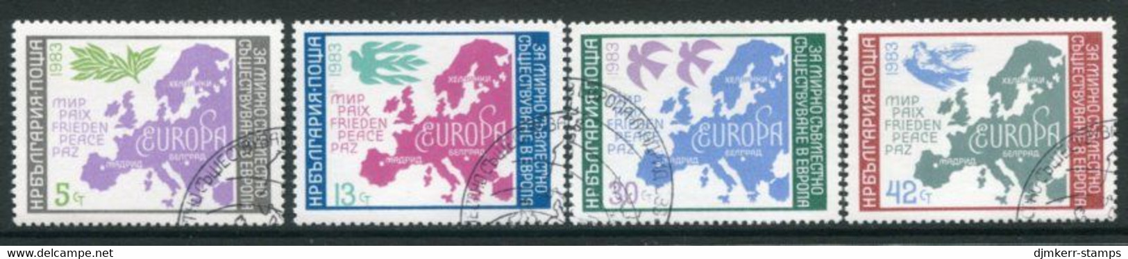 BULGARIA 1983  European Security Conference Used.  Michel 3218-21 - Used Stamps