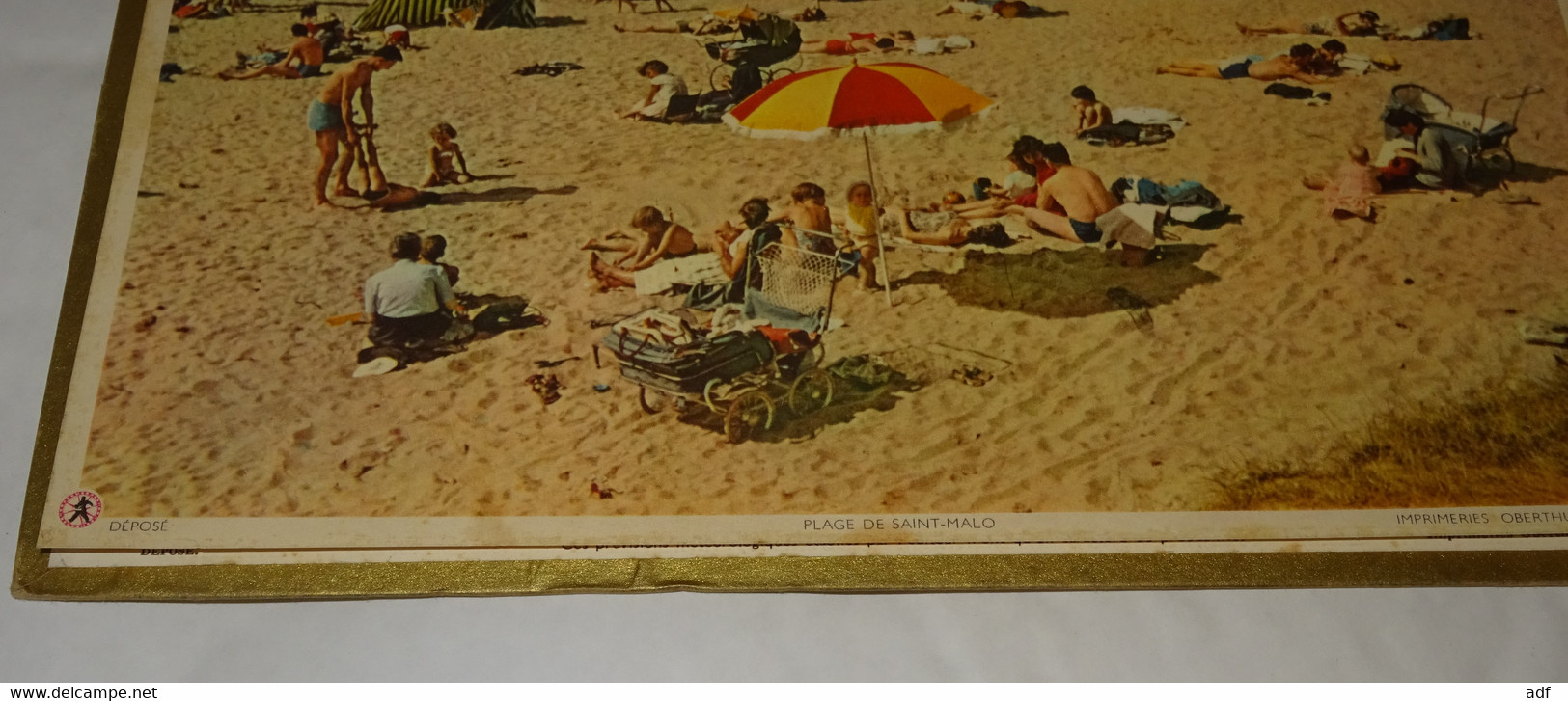 1963 CALENDRIER ALMANACH DES PTT, PLAGE DE SAINT MALO, OBERTHUR, ARDENNES 08 - Formato Grande : 1961-70