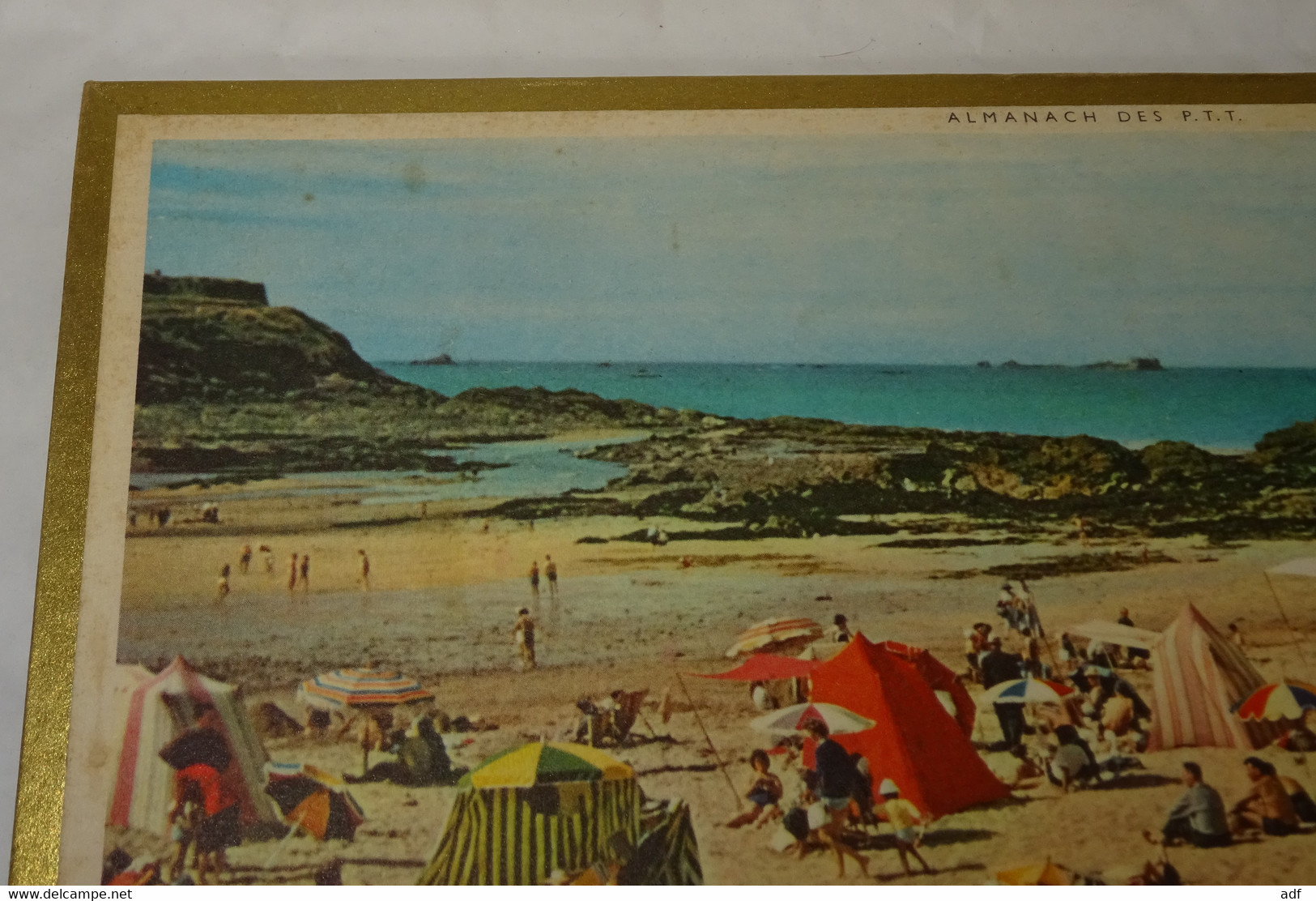 1963 CALENDRIER ALMANACH DES PTT, PLAGE DE SAINT MALO, OBERTHUR, ARDENNES 08 - Big : 1961-70