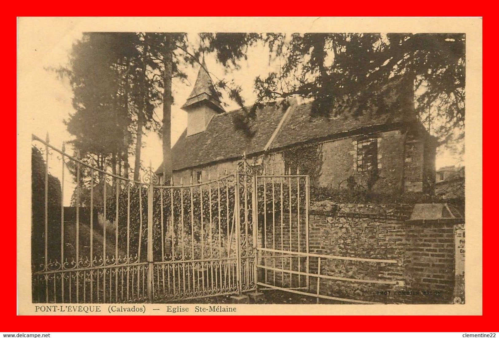 Pont L'eveque , Eglise Ste Mélaine    ( Scan Recto Et Verso ) - Pont-l'Evèque