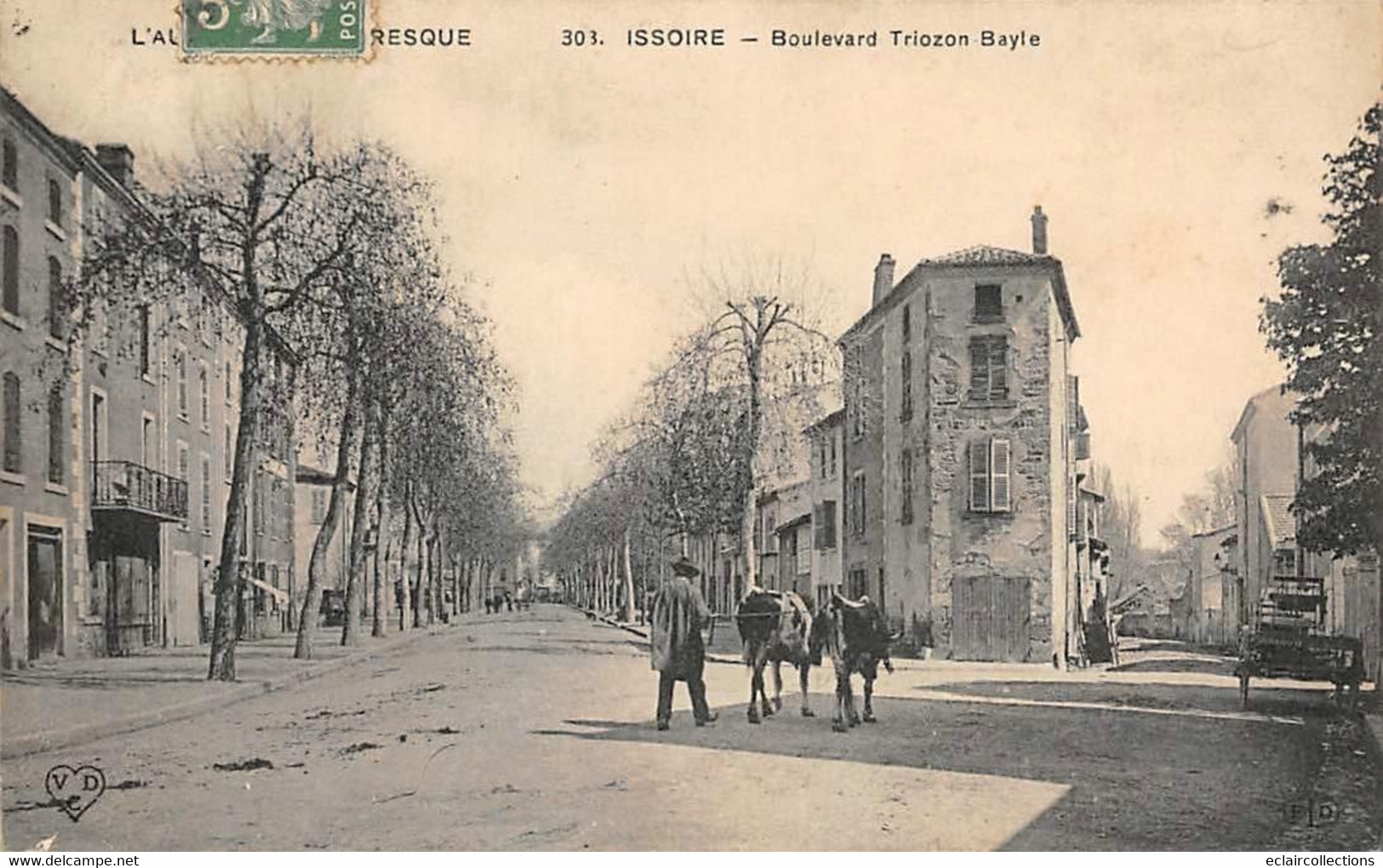 Issoire         63            Boulevard Triozon Bayle    -en Partie Décollée -        (voir Scan) - Issoire