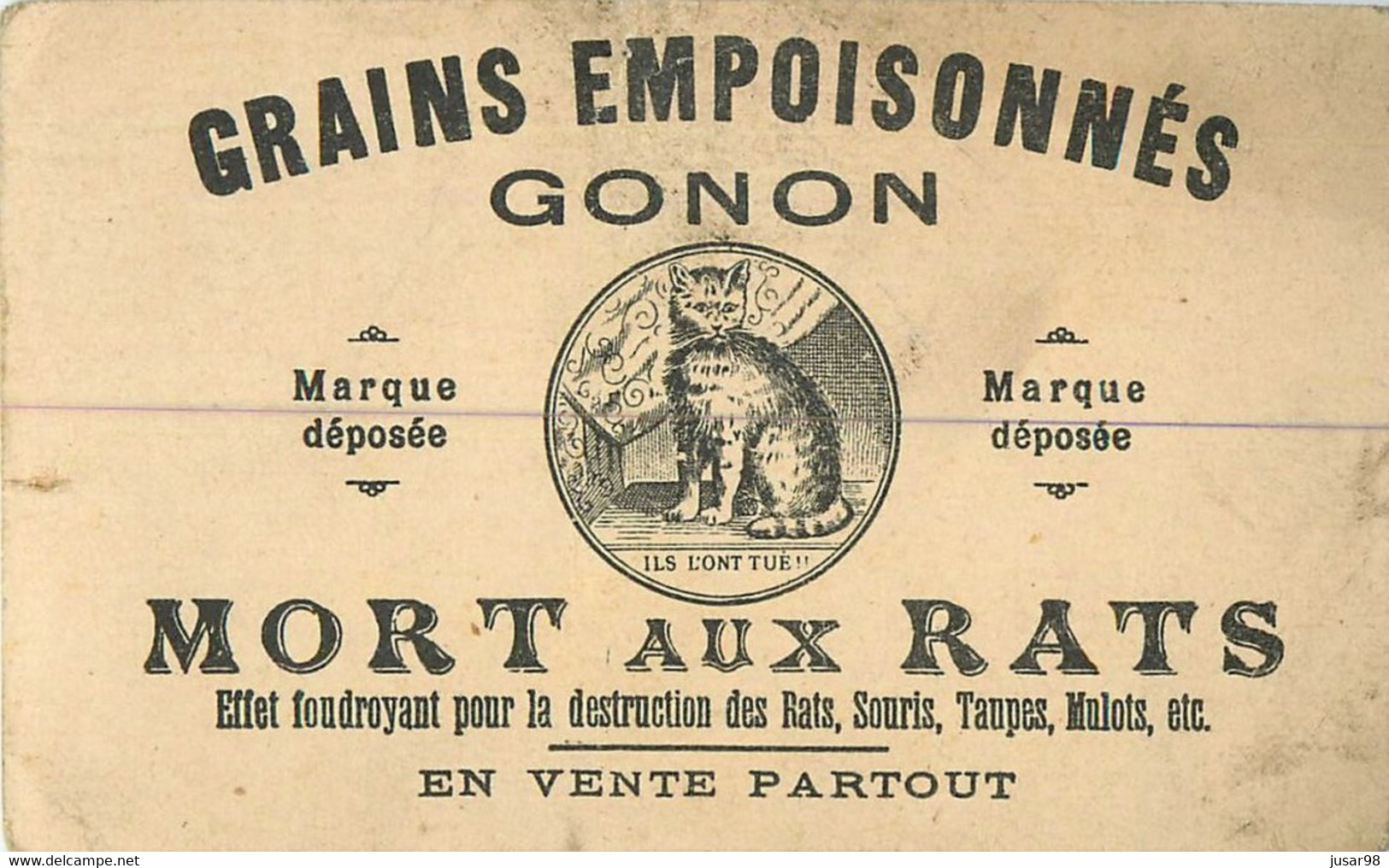 CHROMO ANTHROPOMORPHISME GRAINS EMPOISONNES MORT AUX RATS FRUITS ET LEGUMES ANIMES CAJOU NOIX DE COCO ANANAS - Other & Unclassified