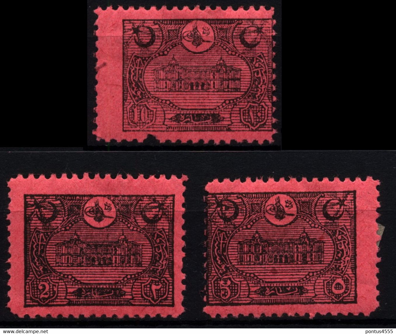 Turkey 1913 Mi P33-P35 Postage Due Stamps 1913 MH - Timbres-taxe