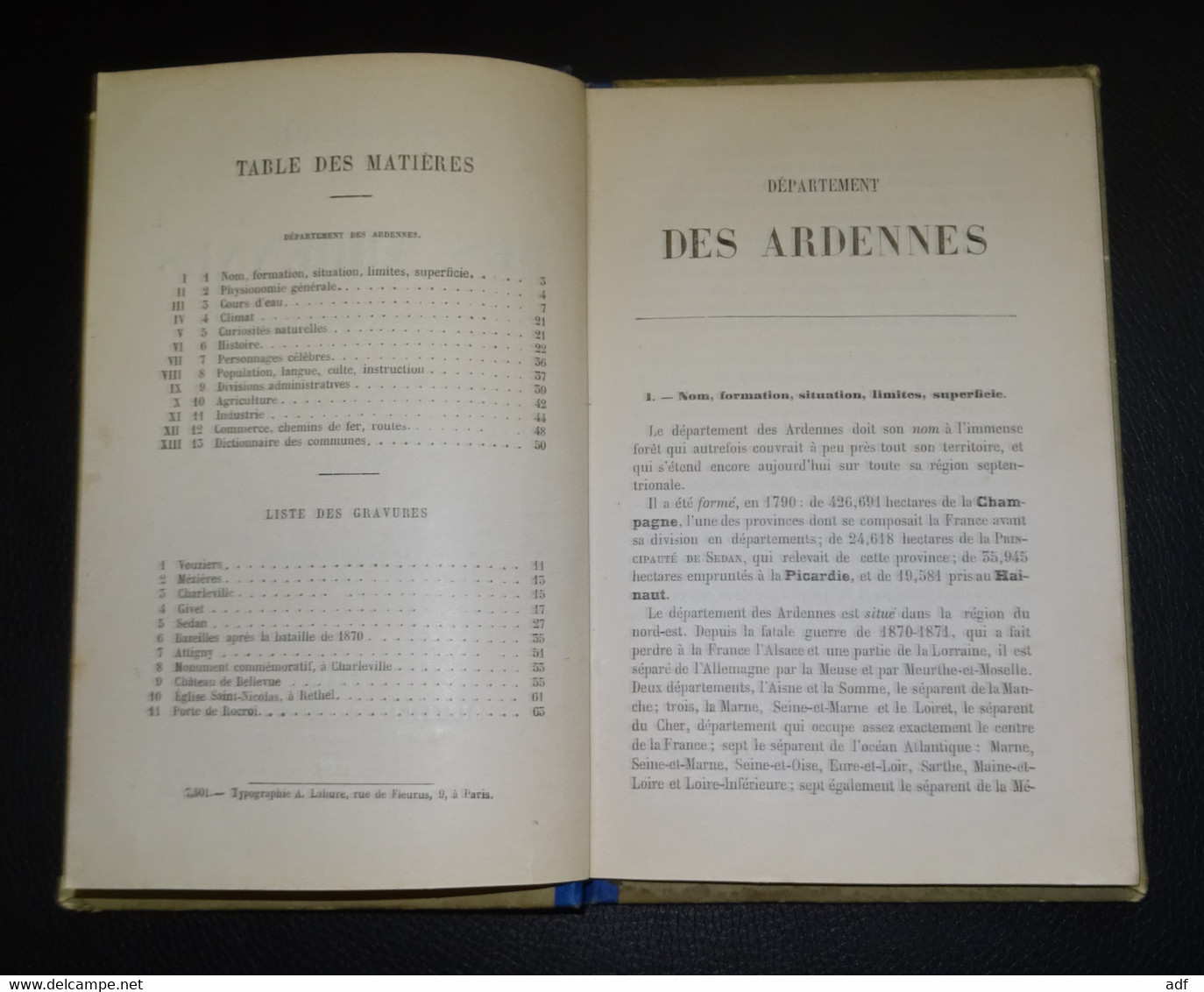 GEOGRAPHIE DES ARDENNES 1888, XIXe, 11 GRAVURES ET UNE CARTE, ADOLPHE JOANNE, HACHETTE ET Cie - Champagne - Ardenne