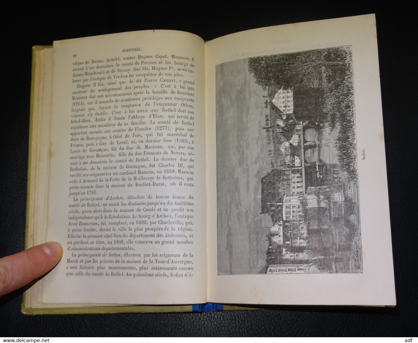 GEOGRAPHIE DES ARDENNES 1888, XIXe, 11 GRAVURES ET UNE CARTE, ADOLPHE JOANNE, HACHETTE ET Cie