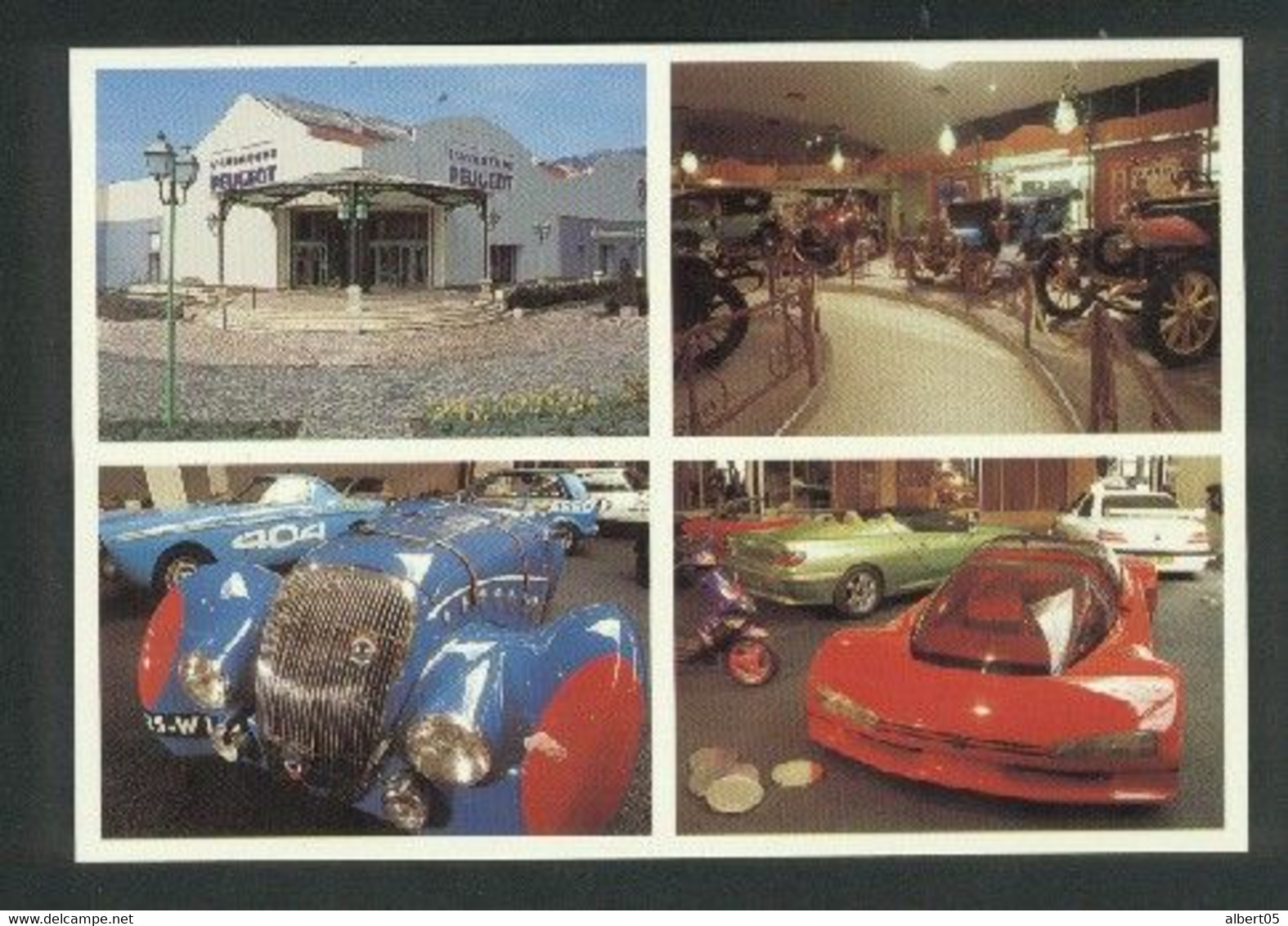 4 Cartes Du Musée De L'Aventure Peugeot à Sochaux - PKW