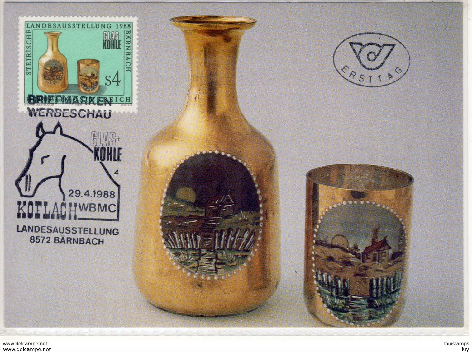 Glas + Kohle Koeflach, Landesausstellung BÄRNBACH,  FDC - Maxi Card, Maximum - Köflach