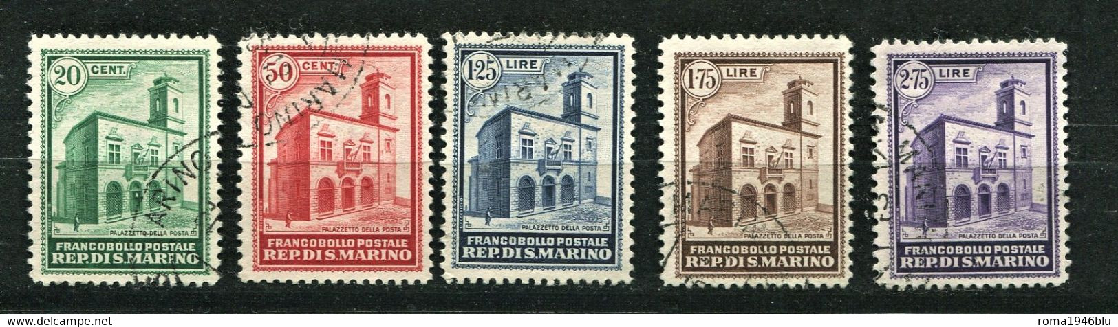 SAN MARINO 1932 PALAZZETTO SERIE CPL. USATA - Used Stamps