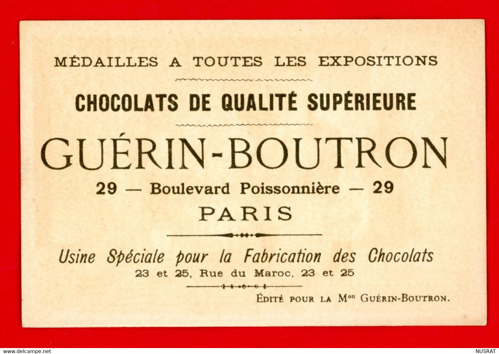 Chocolat Guérin Boutron, Jolie Chromo Lith. Vieillemard, Personnages, Courses Hippiques, Le Grand Prix - Guérin-Boutron