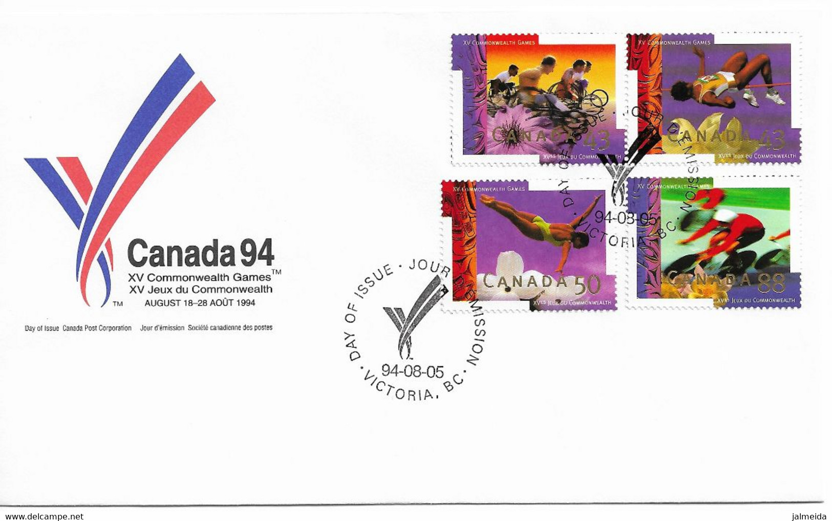 Canada - 1994 - FDC - XV Commonwealth Games - 1991-2000